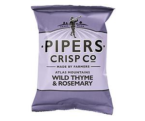 Pipers Crisps Atlas Mountain Wild Thyme & Rosemary (Pack of 24)
