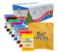 Pipers Crisps Festive Selection Box 8 Flavours with Tote Bag 8 x 40g Multipack Snack Bundle