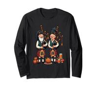 Pipers Duties For The Haggis Procession Burns Night Art Long Sleeve T-Shirt