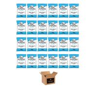 Pipers Flavoured Crisps Minibags - Hand Cooked British Potato Crisps | Vegetarian Gourmet Snack, Luxury Savoury Crisps for Lunchboxes - (Anglesey Sea Salt - 24pack x 40g)