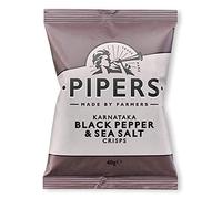 Pipers Gluten-Free Karnataka Black Pepper & Sea Salt Vegan Crisps Multi-Pack (24)
