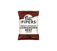 Pipers Great Berwick Longhorn Beef Crisps 40g (Case of 24)