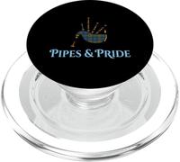 Pipes And Pride Scottish Heritage Highland Bagpiper PopSockets PopGrip for MagSafe