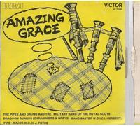 Pipes & Drums Royal Scots Dragoon Guards Amazing Grace French 45 7 sgl PS France