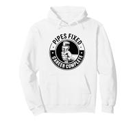 Pipes Fixed Retired Plumber Funny Plumbing Pullover Hoodie