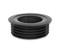 PipeSnug - Soil Pipe Collar and Seal, Black 110mm (4")