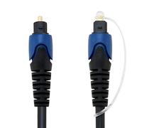 Pipestation Optical Cable for Soundbar to TV 1m - Toslink Cable Digital Optical Audio Cable for Excellent Sound Quality - Universal Fibre Optic Digital Audio Optic Lead - Soundbar Lead Wire For Sonos