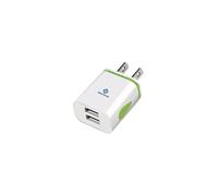 Pipestation US 2 Pin to USB Plug Travel Adapter Charger - 1 Pack | USA Wall Adaptor with 2 USB Ports | American Universal America Power Charging for