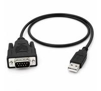 Pipestation USB to RS232 Serial Adapter Cable 1m, USB-A to DB9 Male COM Port Converter with CH340 Chipset for PC, PLC, CNC, Barcode Scanner Printer and Legacy Serial Equipment