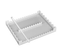 Pipette Holder Stand - Place Pipettor Stand Pipette Rack Laboratory | Useful Linear Rack For Lab | Stable Holding Up | Rubber Head Oil Medicine Laboratory | Dropper Glass Stirring Rod