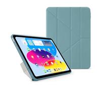 PIPETTO Origami No1 Original Case for iPad (A16) / iPad (2022), Slim 5-in-1 Stand Cover with Hard Clear Back, TPU Bumper, Pencil Compatible - Teal