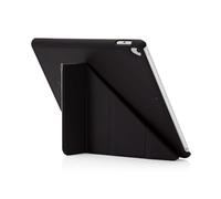 PIPETTO Origami No1 Original PC Case for iPad 9.7 (2017/2018), Slim 5-in-1 Stand Cover with Hard Back, PC Shell - Black