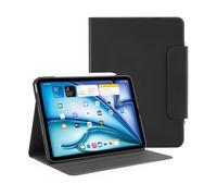 PIPETTO Origami No5 Rotating Folio Case for iPad Air 11 (M4/M3/M2) / iPad Air 10.9 (2022/2020), Cover with Pencil Holder, Portrait/Landscape Stand, Auto Sleep/Wake - Black