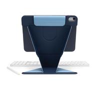 PIPETTO Origami No6 Stand Case for iPad Air 11 (M4/M3/M2) / iPad Air 10.9 (2022/2020), Slim Stand Cover, Adjustable Portrait/Landscape w/Raised Screen Multi-Angles, Pencil Compatible - Dark Blue