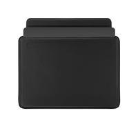 PIPETTO Premium Ultra Slim Sleeve for MacBook Air 15-inch - Soft, Padded Vegan Leather, Magnetic, Ultra Slim Design - Black