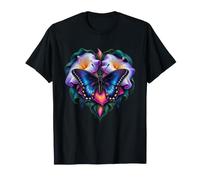Pipevine Swallowtail Across Pale Moonflowers T-Shirt