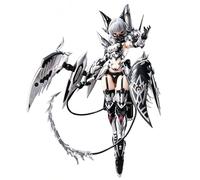 Pipigirl 1:12 Scale Plastic Model Action Figures Kits, Carmilla the Vampire, 3 States Mecha Model, 2 Body Mecha Musume, Height 6.9 in Anime Style Action Figures