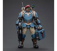 Pipigirl JoyToy 40K Authentic Licensed 1/18 Movable Figure, Astra Militarum Tempestus Scions Command Squad 55th Kappic Eagles Medic, 4 inch Action Figure Anime Model (Medic)