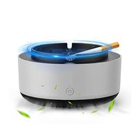 Pipihome 2 in 1 Air Purifier & Ashtray Trays, Smart Electronic Air & Smokeless Ashtray with Filter, Best for Home, Car or Office (Gray), Medium