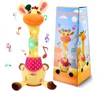 Pipihome Dancing Talking Giraffe Baby Toy, Baby Toys Repeating What You Say, Adjustable Volume Singing Talking Giraffe Toy, Plush Animal Interactive Toys for Toddlers 1-3 Year Old Boys Girls