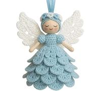 Pipihome DIY Angel Ornament Crochet Kit, Handmade Crochet Hooks Set Crafts for Beginners, Angels Christmas Tree Hanging Decorations, Warm Home Decorations, Ideal Christmas Party Gift for Adults