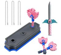 Pipihome Hide and Seek Keyhole Pendant, Squid Necklace Game Korean Traditional Folk Game Toy Set, SG3 Keychain Pendant, Play Kit for Family Squid Parties Gifts
