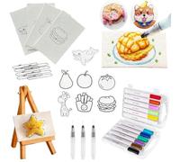 Pipihome Magic Puffy Paint Kit, Magic 3D Foam Texture Painting Craft Kits for Kids, 3D Arts Drawing Kit, Creative Gifts for Girls Boys 6 7 8 9 10 Year Old