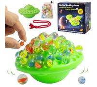 Pipihome Marbles Balance Game, 60 Colorful Marbles Board Games for Kids & Adults, Marble Run Family Games, Stacking Glass Marble Balancing Game, Gifts for Teens Boys Girls