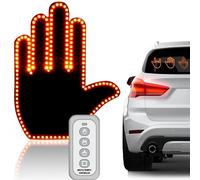 Pipihome Middle Finger LED Light for Car Back Window With Remote Control, Funny Gesture Light, Gadgets Accessories, Perfect Gifts for Men Women