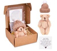 Pipihome Pocket Hug Bear, Thinking of You & Get Well Soon Gifts, Positive Gifts for Women & Kids - Adopt Me Plush Bear Worry Doll
