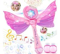 Pipihome Princess Bubble Wand Machine Toy for Kids, 3 4 5 6 7 8 Year Old Girl Gifts & Birthday Presents, Magical Fairy Bubbles for Outdoor Indoor Garden