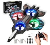 Pipihome RC Plane, Foam Remote Control Plane for Kids Adults, 2.4Ghz Remote Control Helicopter with Light 10 Year Old Gifts for Boys Birthday, 4D V32 RC Helicopter Toys for 4 Year Old Boy