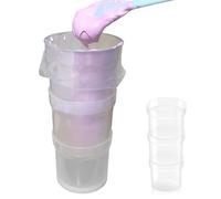 Piping Bag Holder, Food-Grade Clear Plastic Piping Bag Stand Stackable Support Cup for Home Kitchens and Cake Shops Decorating Pouring Assistant Storage Cup Holder.