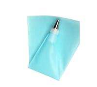 Piping Bags 8 PCS/Set Silicone Kitchen Accessories Icing Piping Cream Pastry Bag + 6 Stainless Steel Nozzle Set DIY Cake Decorating Tips(Blue)