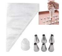 Piping Bags and Nozzle Set, 100 Pcs Disposable Pastry Bags, Cake Icing Decoration Tool Kit