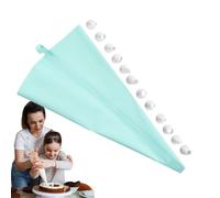 Piping Bags and Tips Set - 13pc Food Grade Decorating Kit, Professional Cake Icing Tools | Safe Frosting Piping Equipment, Complete Baking Accessories for Cakes Cupcakes Pastries