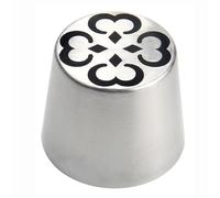 Piping Nozzle 1 Piece Stainless Steel Extra Large Russian Tulip Flower Icing Tips, for Marshmallow Bouquet, for Cake Decorating Flower Frosting Nozzles Icing Tips