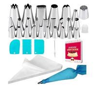 Piping Nozzle Stainless Steel Cake Decorating 44-Piece Set Piping Nozzles and Frosting Tips for Buttercream, Cookies Baking Icing Tips