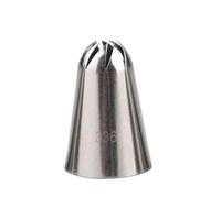 Piping nozzles Stainless Steel Rose Flower Piping Tips ，Open Star Decorating Tip ，for Cookies Cupcake Icing Decorating Baking Tools Large