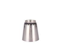Piping nozzles Stainless Steel Tube Convex Cone Cake Decorating tip, Professional for Cupcakes, Cookies and Puffs Large