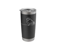 Piping Plover Line Art Birdwatcher Stainless Steel Insulated Tumbler