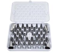 Piping tip 52 Pcs Piping Tips Set Cake Decorating Tip Kit, Baking for Baking DIY Cookie Cream Cupcake Decorating with Storage Box Piping nozzles