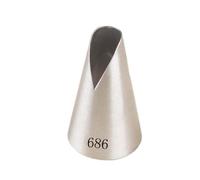 Piping tip 686 Stainless Steel Piping Tip, V-Shaped Wave Pastry Tip Nozzles Rose Cream Cake Topping Cookie Cupcakes Baking Tool Piping nozzles
