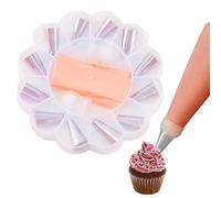 Piping Tips Set - Complete Baking & Decorating Kit with Non-Slip Cake Turntable | 12 Pcs Frosting Tips for Cupcakes | Pastry Bag, 2 Couplers, Pastry Cake Decorating Baking Tools for Cupcakes Cakes