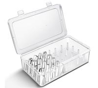Piping Tips Storage Box with Fixed Pins, 42 Pegs Piping Tip Set Organizer Case, Cake Decorating Kit Storage Organizer