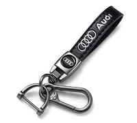 Pipiruew Car Keychain Car Keyring Fit Audi A1 A3 RS3 A4 A5 A6 A7 RS7 A8 Q3 Q5 Q7 R8 S Series, Car Key Chain Key Ring Family Present for Women Men,Car Key Fob Holder Car Key Lanyard