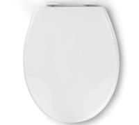 Pipishell Soft Close Toilet Seat, Toilet Seat with Quick Release for Easy Clean, Simple Top Fixing, Standard Toilet Seats White with Adjustable