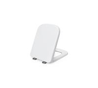 Pipishell Square Toilet Seat, Soft Close Toilet Seat White with Quick Release