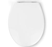 Pipishell Toilet Seat Soft Close with Quick Release, O Shape, White | One-Button Quick Release for Easy Cleaning, Simple Top Fixing, Adjustable Hinges, 4 Non-Slip Buffers, Universal O Shape