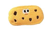 pipisweet 2 Pcs Cute Cookie Large Pencil Bag Kawaii Embroidery Expression Pencil Case for Student School Stationery Storge Bags(Yellow)